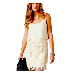 Cream Coloured Flapper Style Dress